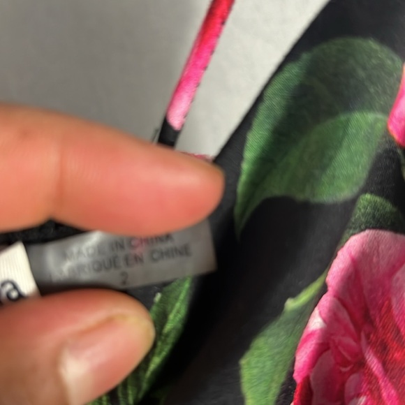 Alice + Olivia chantal Chery floral tiered maxi dress women size 2 NWOT - Picture 7 of 10